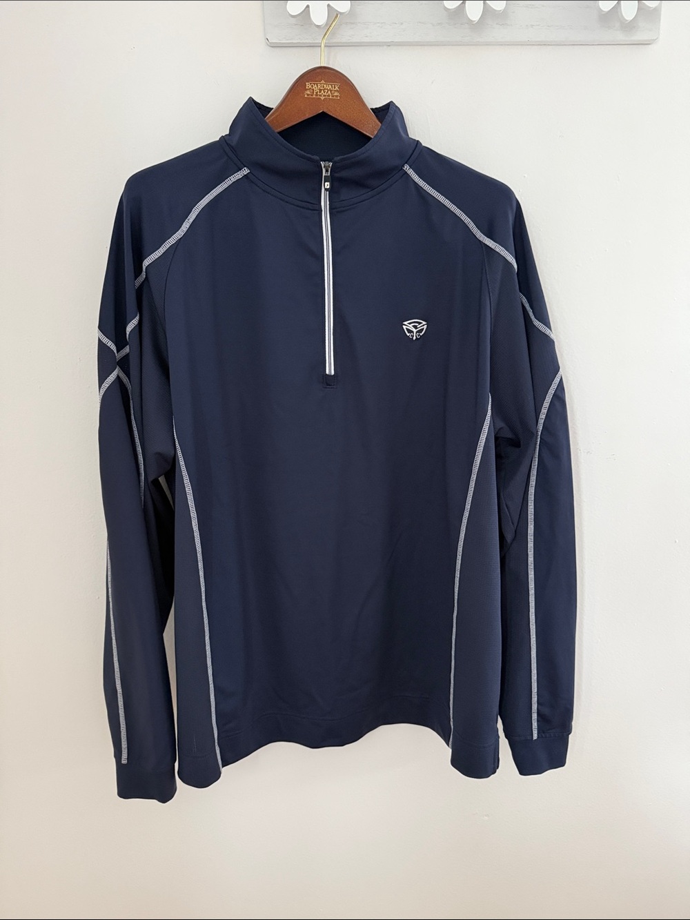 FootJoy Men’s Navy Golf Jacket Quarter-Zip Pullover size XL